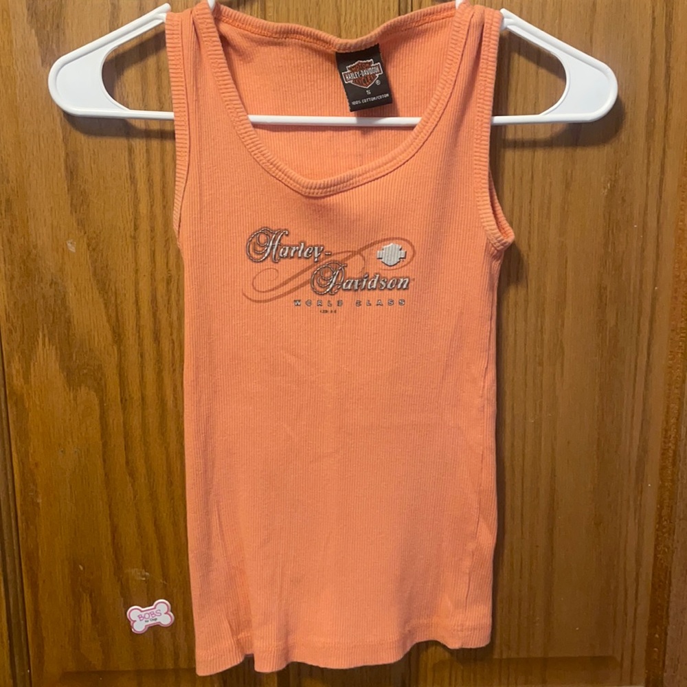 Vintage Harley Davidson tank.